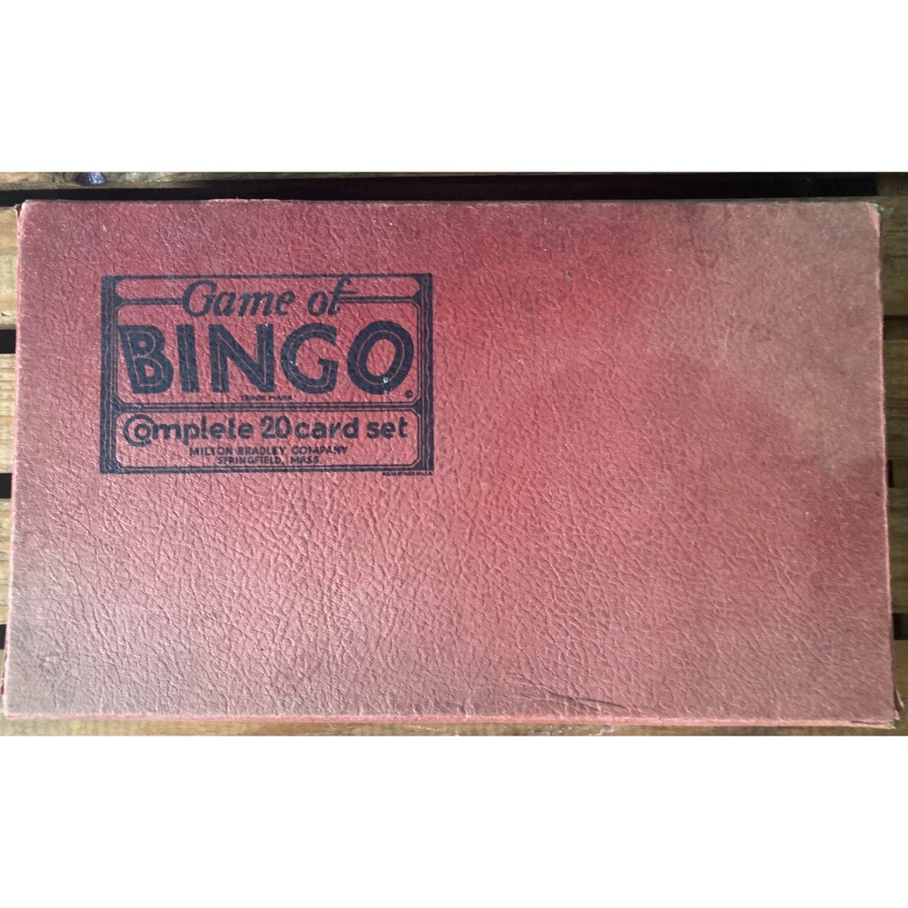 Vintage Bingo Game Trademark 1933 Milton Bradley Springfield, MA